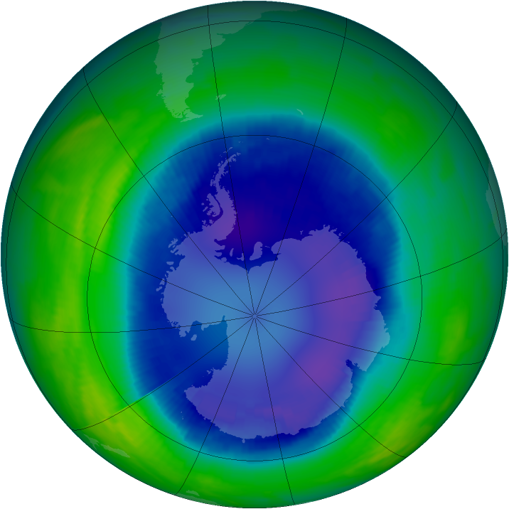 Ozone Map 1996-08-29